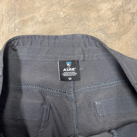 Kuhl Trekr Kapri womens 10 gray travel utility hiking capris gorpcore outdoors - Picture 6 of 9